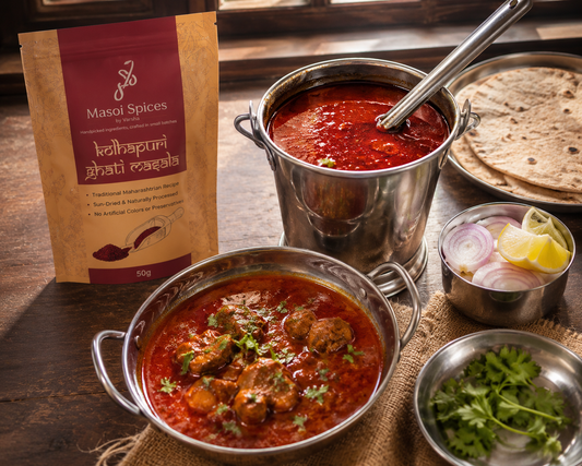 Authentic Kolhapuri Tambda Rassa for 2 People | Made with Masoi Kolhapuri Ghati Masala