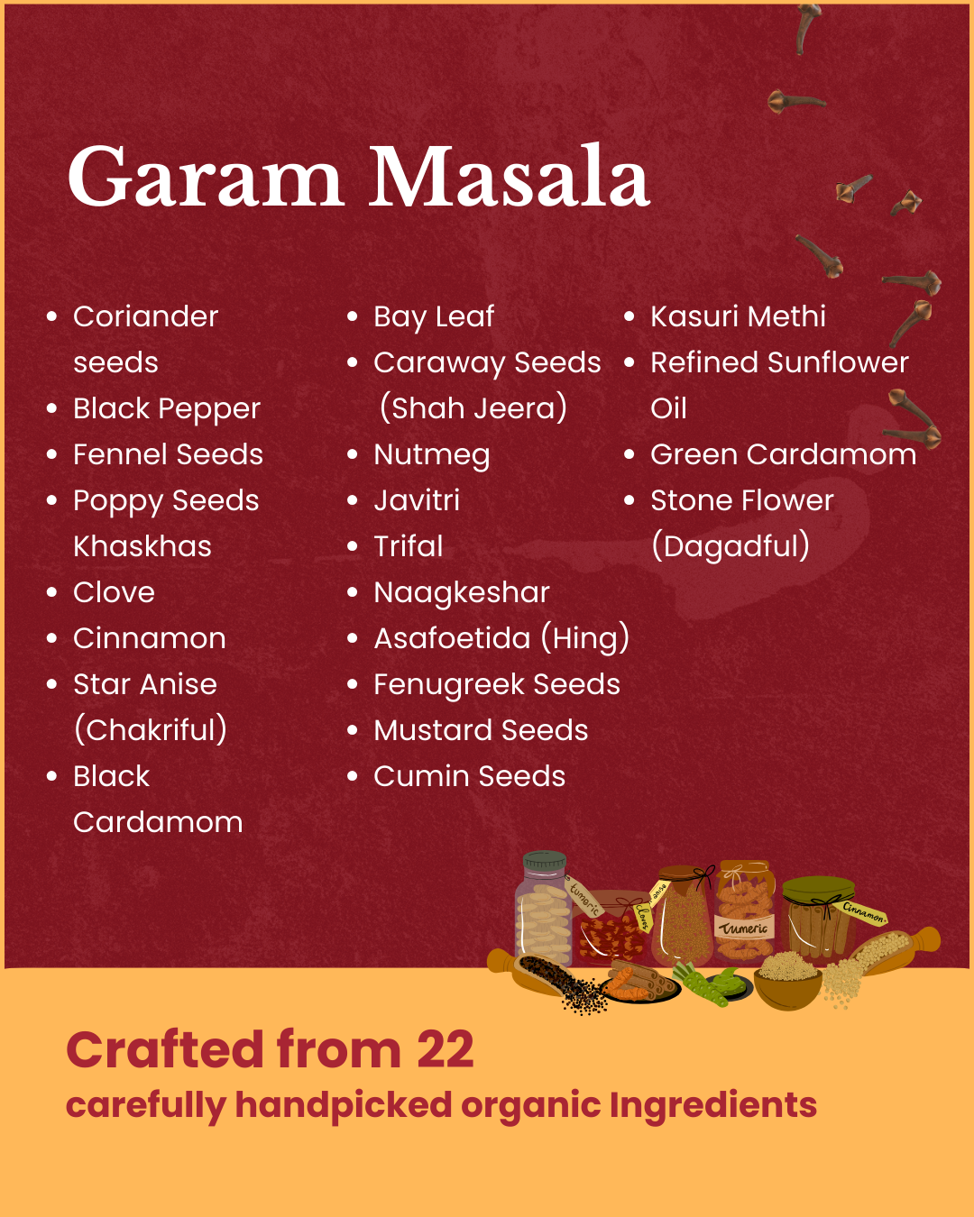 Masoi Garam Masala Powder | 100% Pure Spice Blend