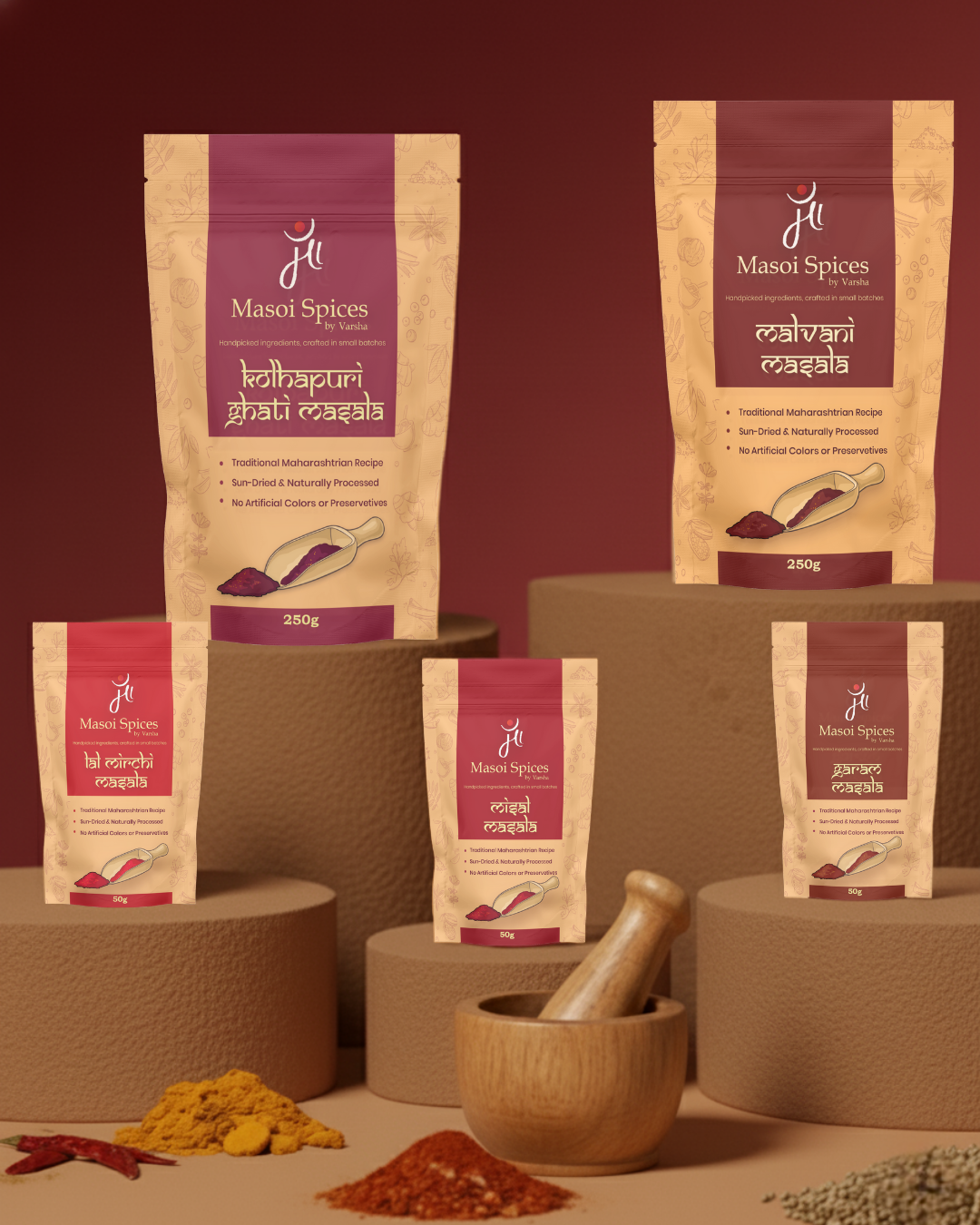 Masoi Best Seller Combo | 5 Authentic Handmade Masalas